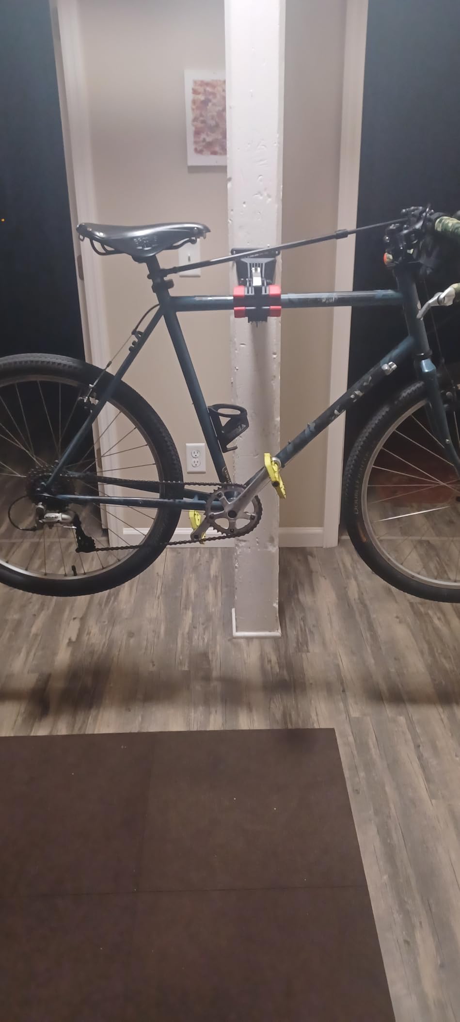 Sportneer Bike Repair Stand: 360 Rotatable Wall Mounted Removable Bike Clamp - Adjustable Home Bicycle Maintenance Stand with 2 Mounting Plates for Diameter of 1-1.6’’ Bicycle customer photo 2