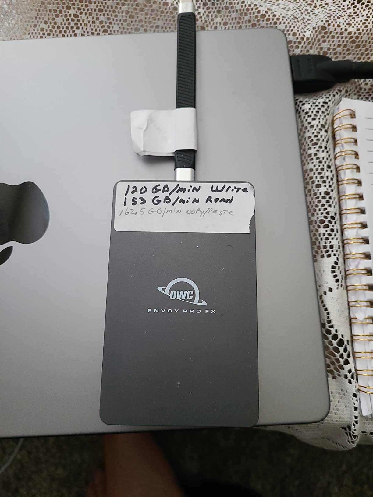 OWC Envoy Pro FX 2TB Thunderbolt 40Gb/s + USB-C 10Gb/s Portable NVMe SSD customer photo 2