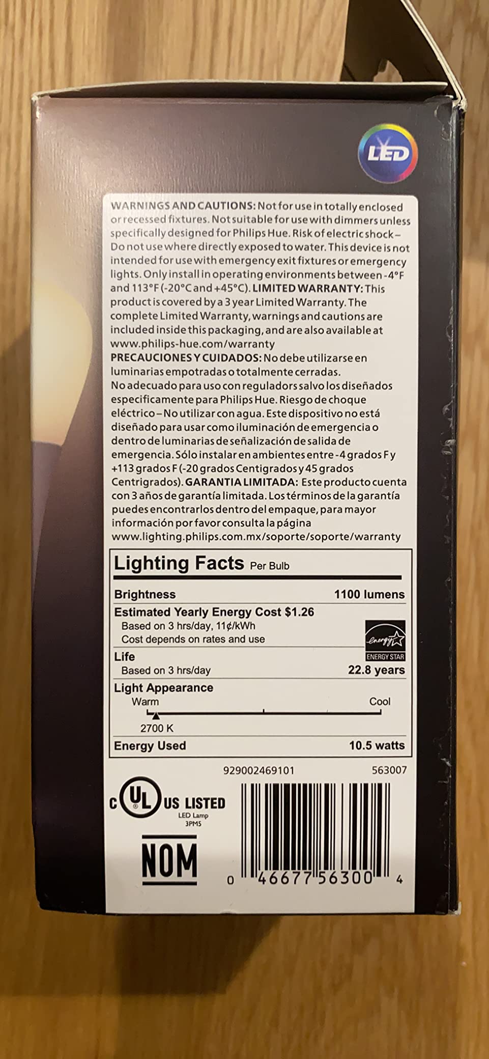 Philips Hue Smart 75W A19 LED Bulb - Soft Warm White Light - 1 Pack - 1100LM - E26 - Indoor - Control with Hue App - Works with Alexa, Google Assistant and Apple Homekit customer photo 2