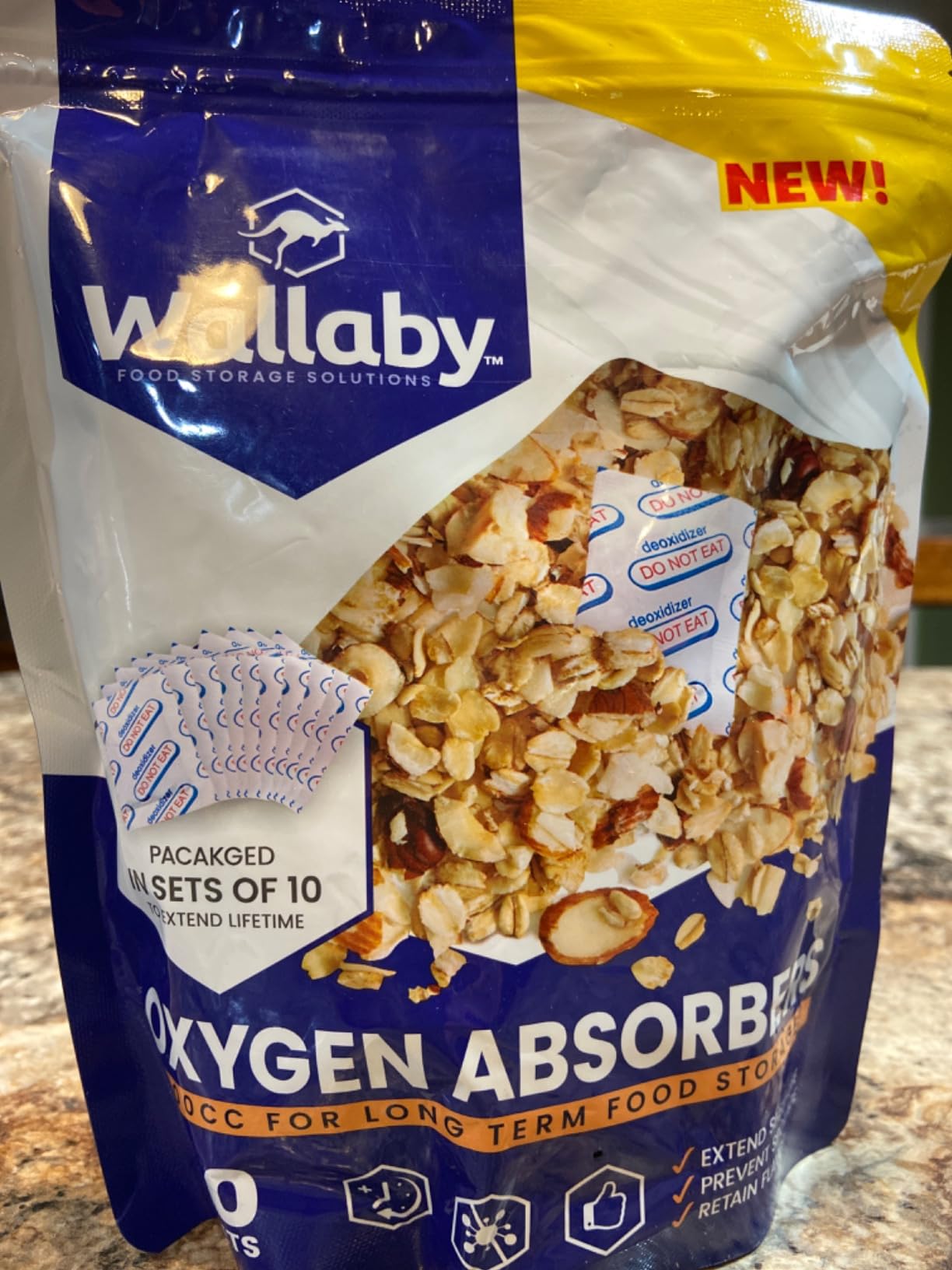 Wallaby 500cc Oxygen Absorbers for Mylar Food Storage, Max Absorbing customer photo 1