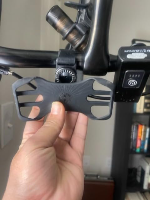 Detachable Bike Phone Holder, Universal Bicycle Motorcycle Cell Phone Mount, 360° Rotatable Adjustable Bike Phone Mount Compatible for 4