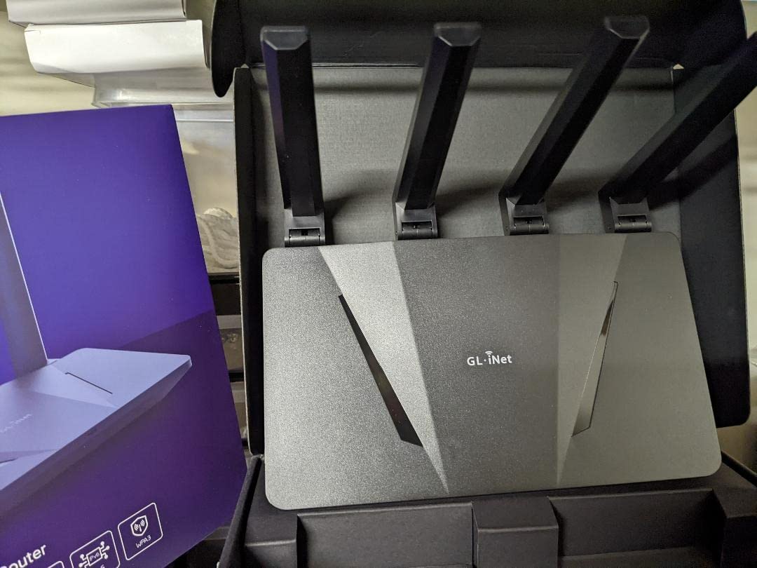 GL.iNet GL-AX1800(Flint) WiFi 6 Router -Dual Band Gigabit Wireless Internet Router | 5 x 1G Ethernet Ports | Up to 120 Devices | OpenVpn&WireGuard customer photo 2