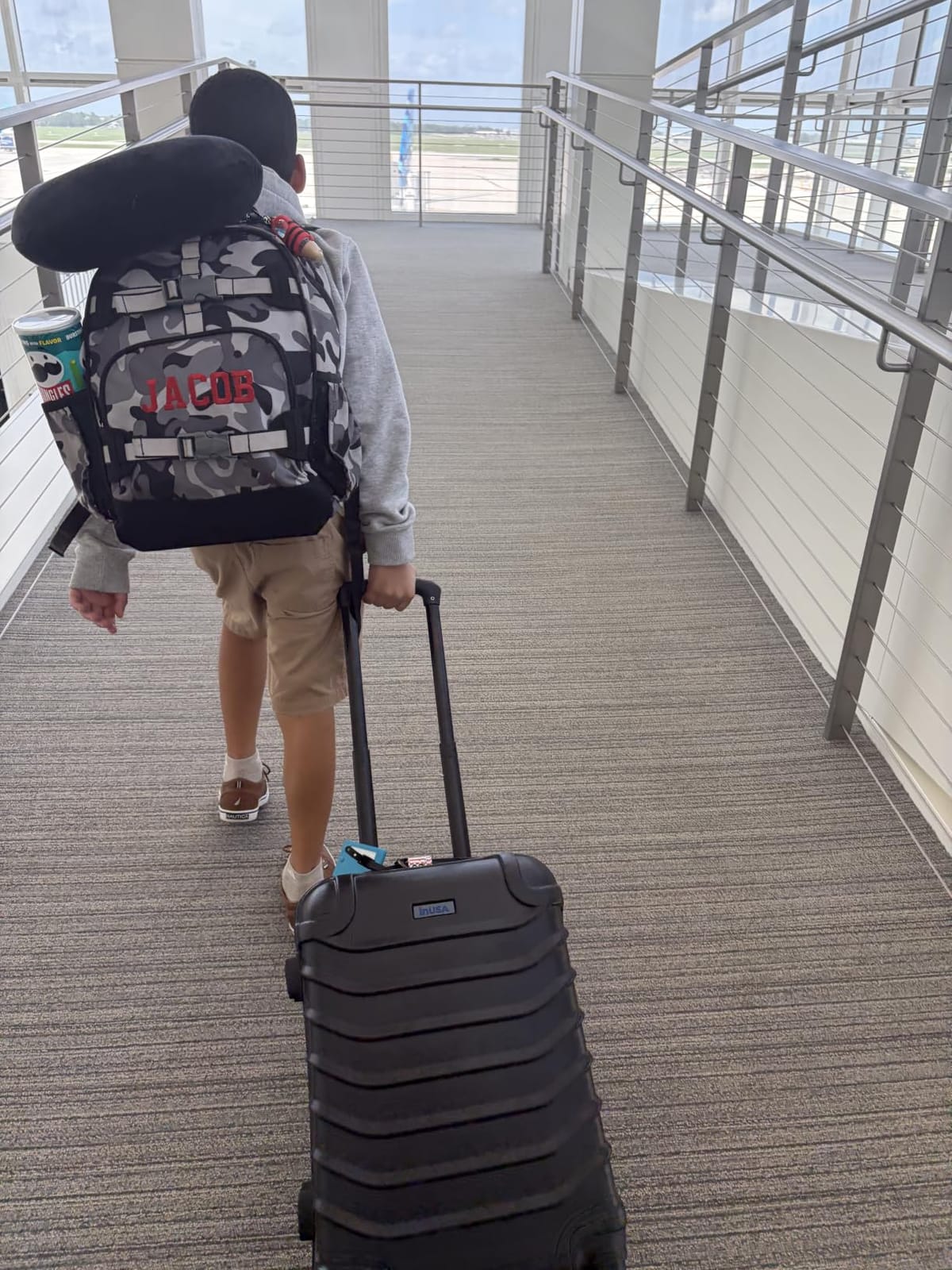 InUSA ENDURANCE Luggage with Spinner Wheels | Durable Lightweight Hardshell Suitcase, Spacious Travel Bag with Handle and Trolley | 20-Inch Carry On Small Luggage | Teal customer photo 2