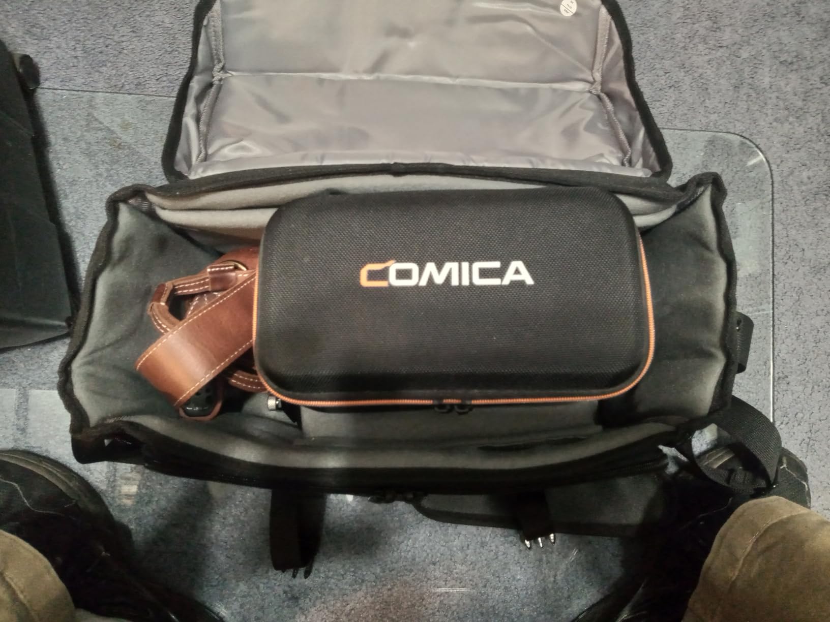 CADeN Camera Bag Case Shoulder Messenger Bag with Tripod Holder Compatible for Nikon, Canon, Sony, DSLR SLR Mirrorless Cameras Waterproof (Black, Large) customer photo 2