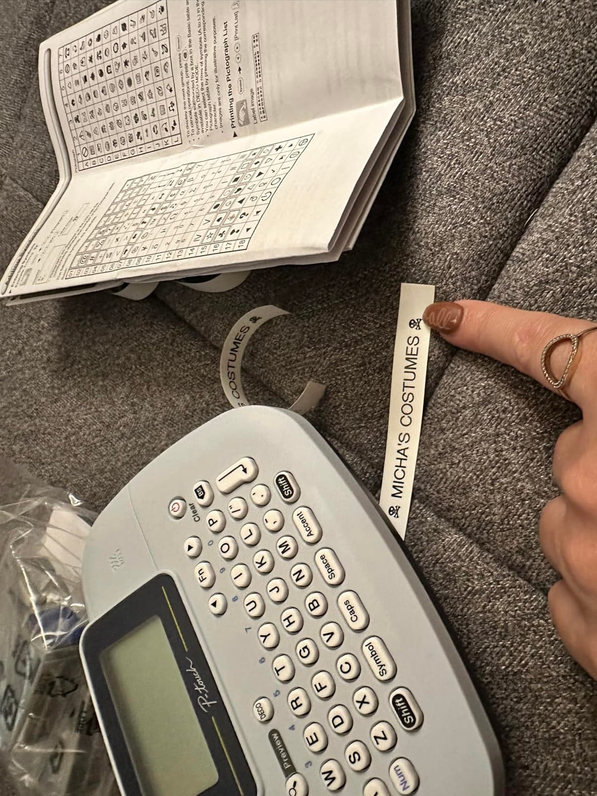 Brother PT-M95 P-Touch Monochrome Label Maker Bundle (4 Label Tapes Included),White customer photo 1