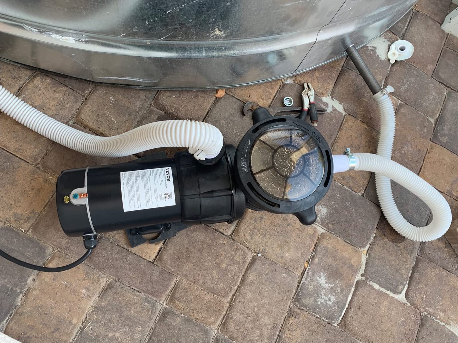 VEVOR Swimming Pool Pump 1.5 HP 5280 GPH Max Flow Single Speed Pump, 115 V customer photo 2