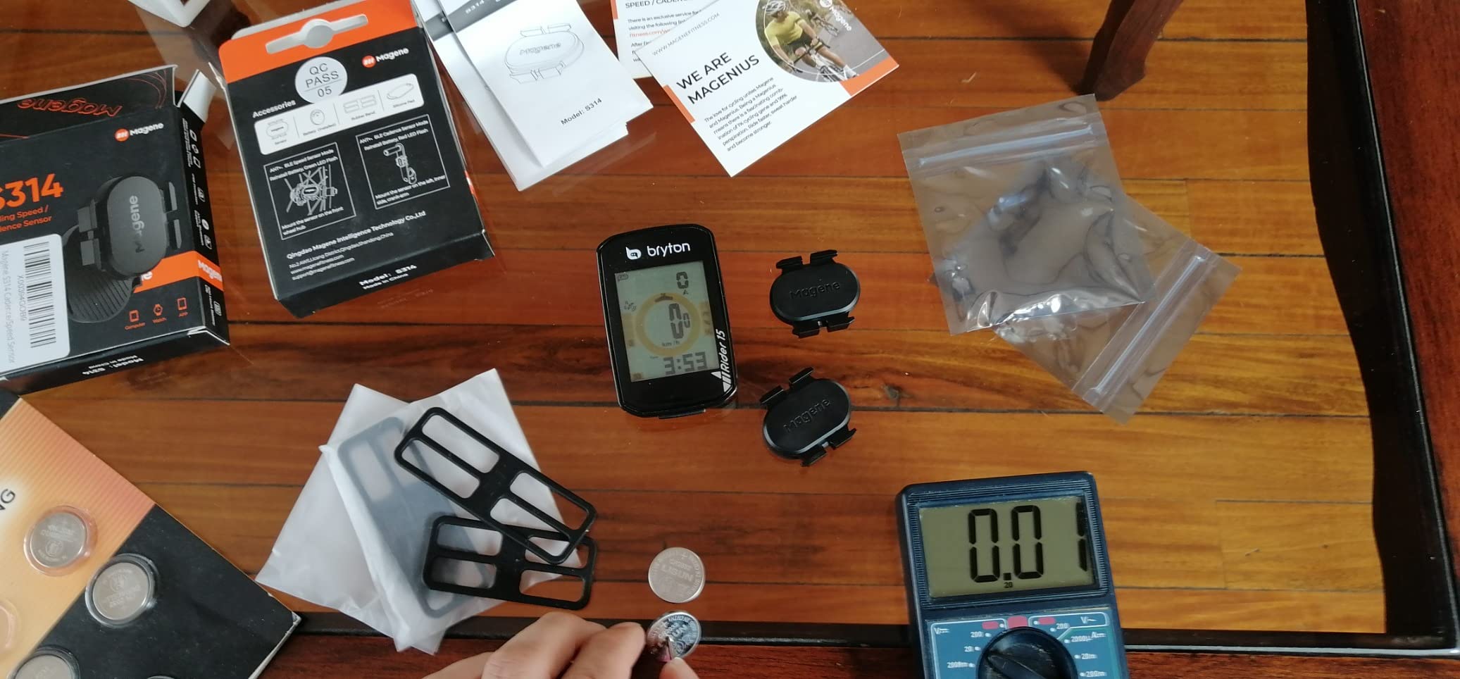 Magene S314 Cadence/Speed Sensor for Cycling, Bike Wireless ANT+/Bluetooth RPM Cadence/Speed Sensor Compatible with Phone APP and Bike Computers, Sports Watch Like Garmin, Onelap etc... customer photo 2