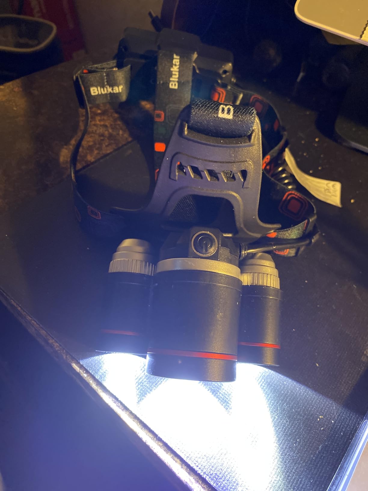 Blukar LED Headlamp Rechargeable,Ultra Bright Headlight with 3 Lights customer photo 2