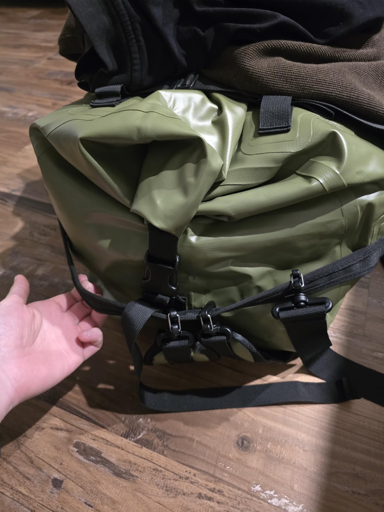 Haimont IPX7 Waterproof Roll-Top Dry Duffel Backpack Bag customer photo 2