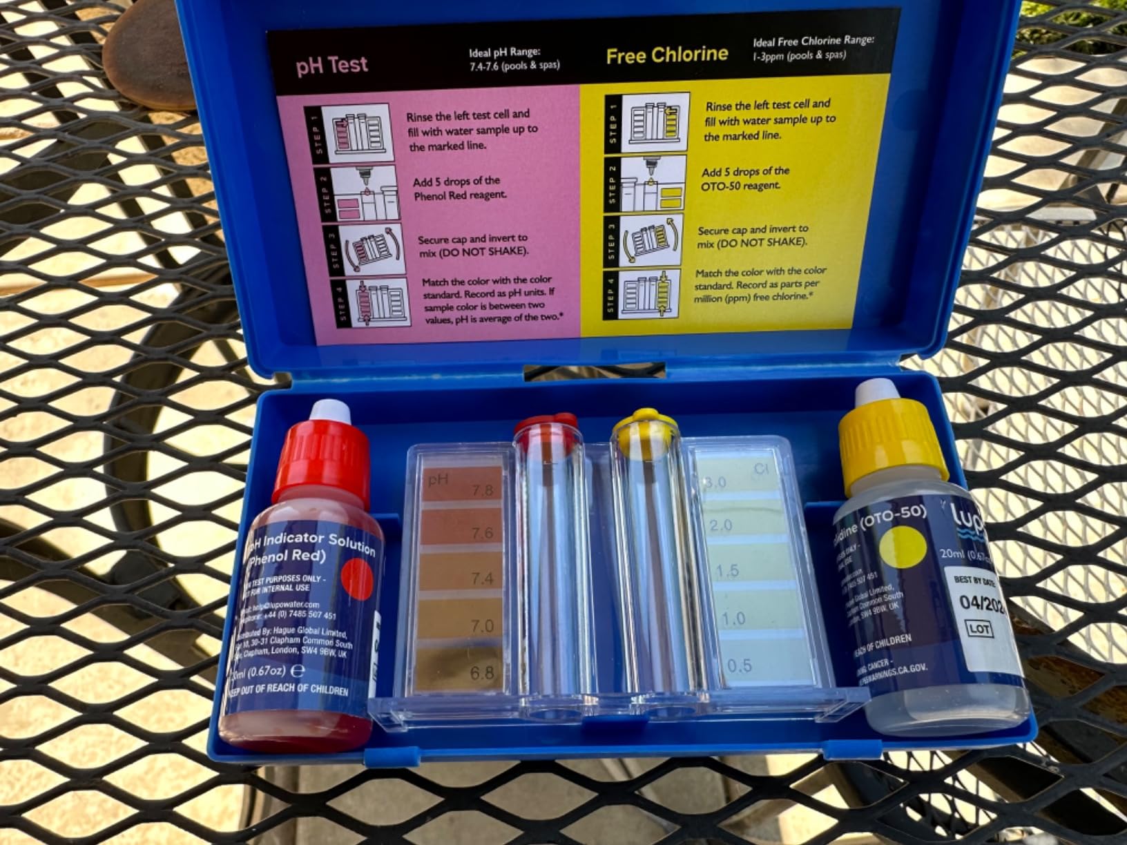 LUPO 2-In-1 Pool Test Kit | Pool Testing Kit For Residential Swimming Pools & Spas For Testing Free Chlorine & pH | Pool Chemical Test For Quick & Accurate At-Home Pool Water Testing customer photo 1