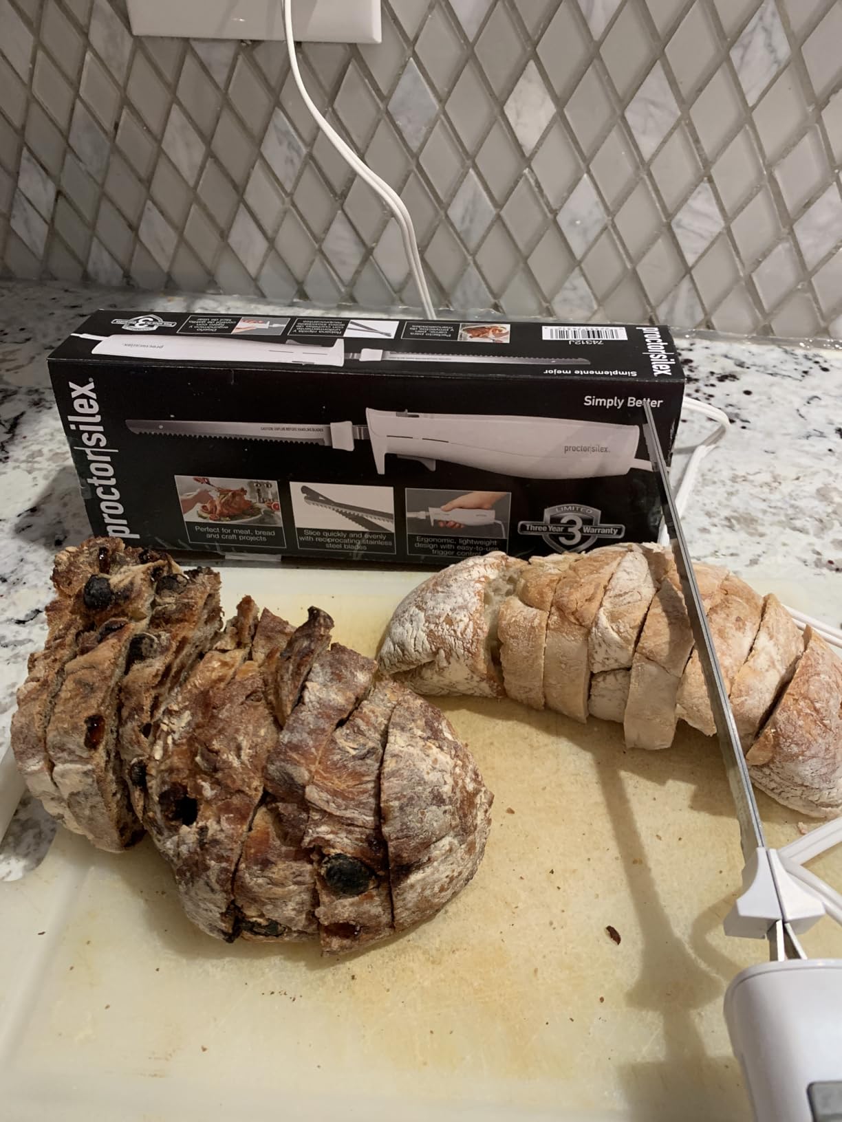 Proctor Silex Easy Slice Electric Knife With Serrated Stainless Steel Blade customer photo 1