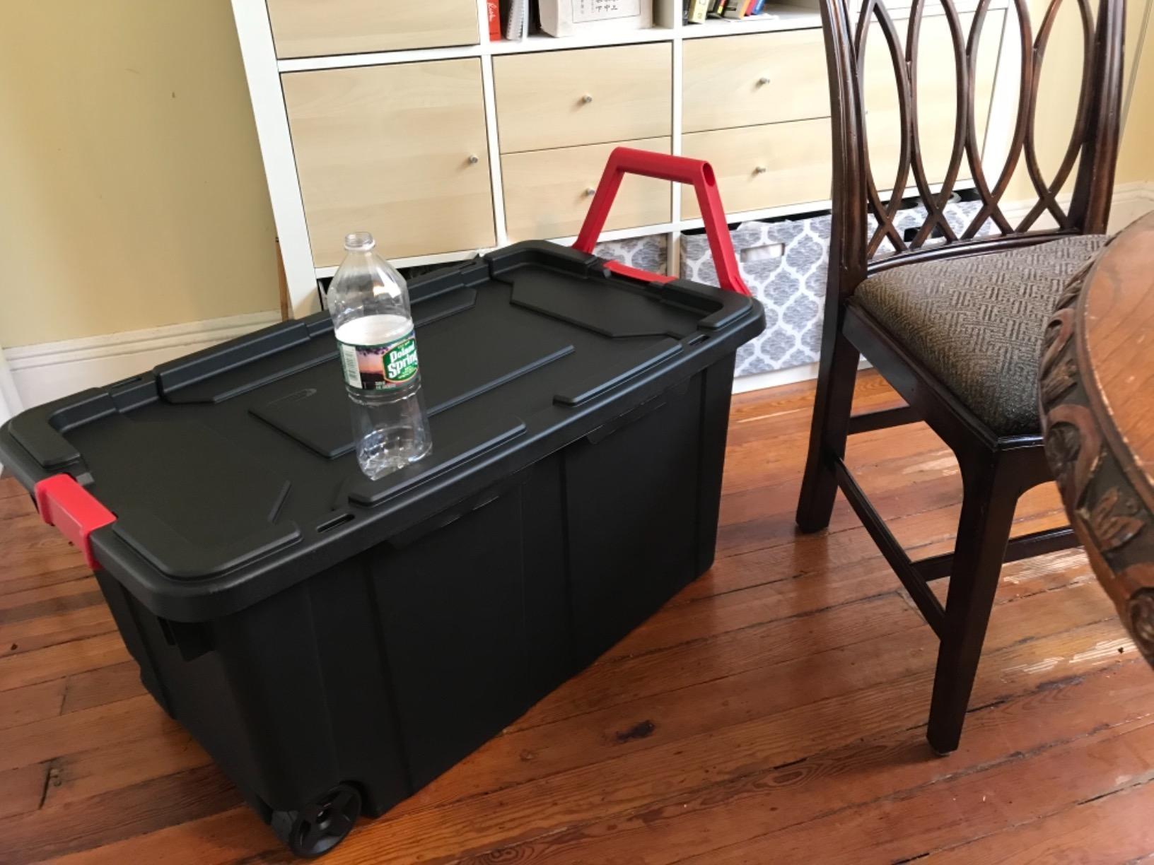 Sterilite Industrial Storage Tote w/Wheels for Garage, 40 Gallon, 4-Pack customer photo 2