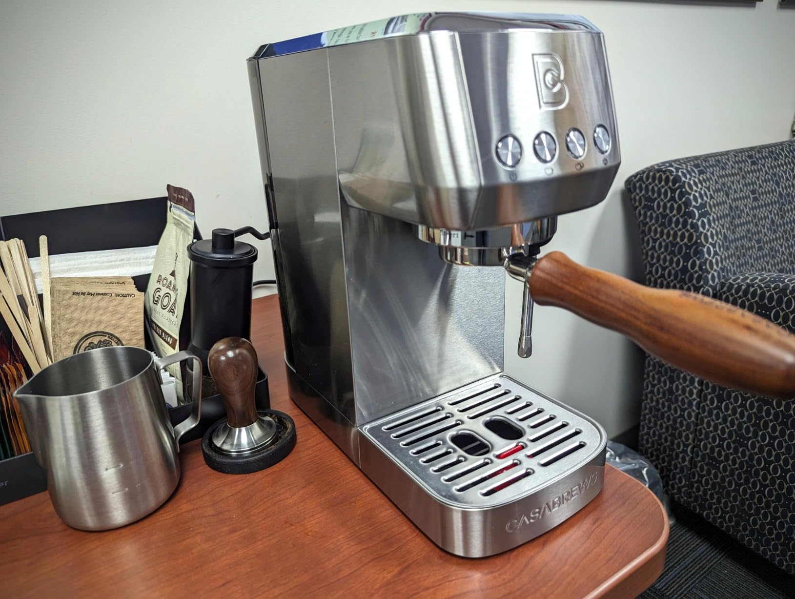 CASABREWS 3700 Essential Stainless Steel Espresso Machine with Steam Wand customer photo 2
