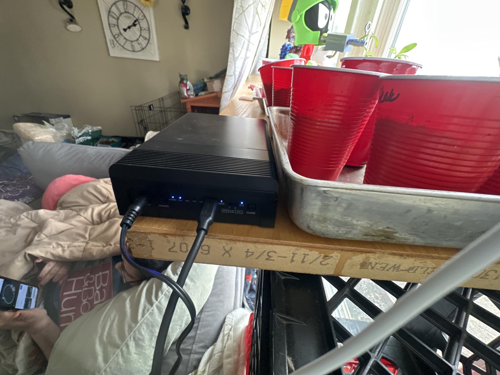 SABRENT Lay Flat NVMe & SATA HDD/SSD Dock, USB-C 10Gbps (DS-UFNC) customer photo 2