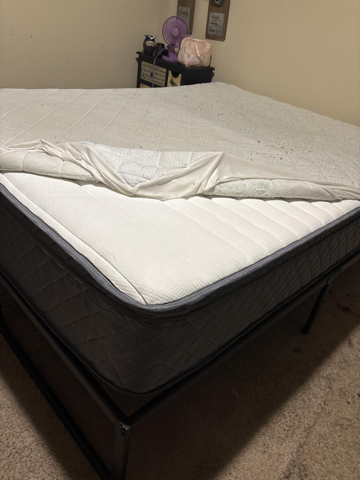 PurrJoys Queen Mattress, 12 Inch Cooling-Gel Memory Foam and Pocket Spring Hybrid Mattress, Queen Bed Mattress in a Box, CertiPUR-US Certified, Medium Firm, Queen Size Mattress customer photo 1