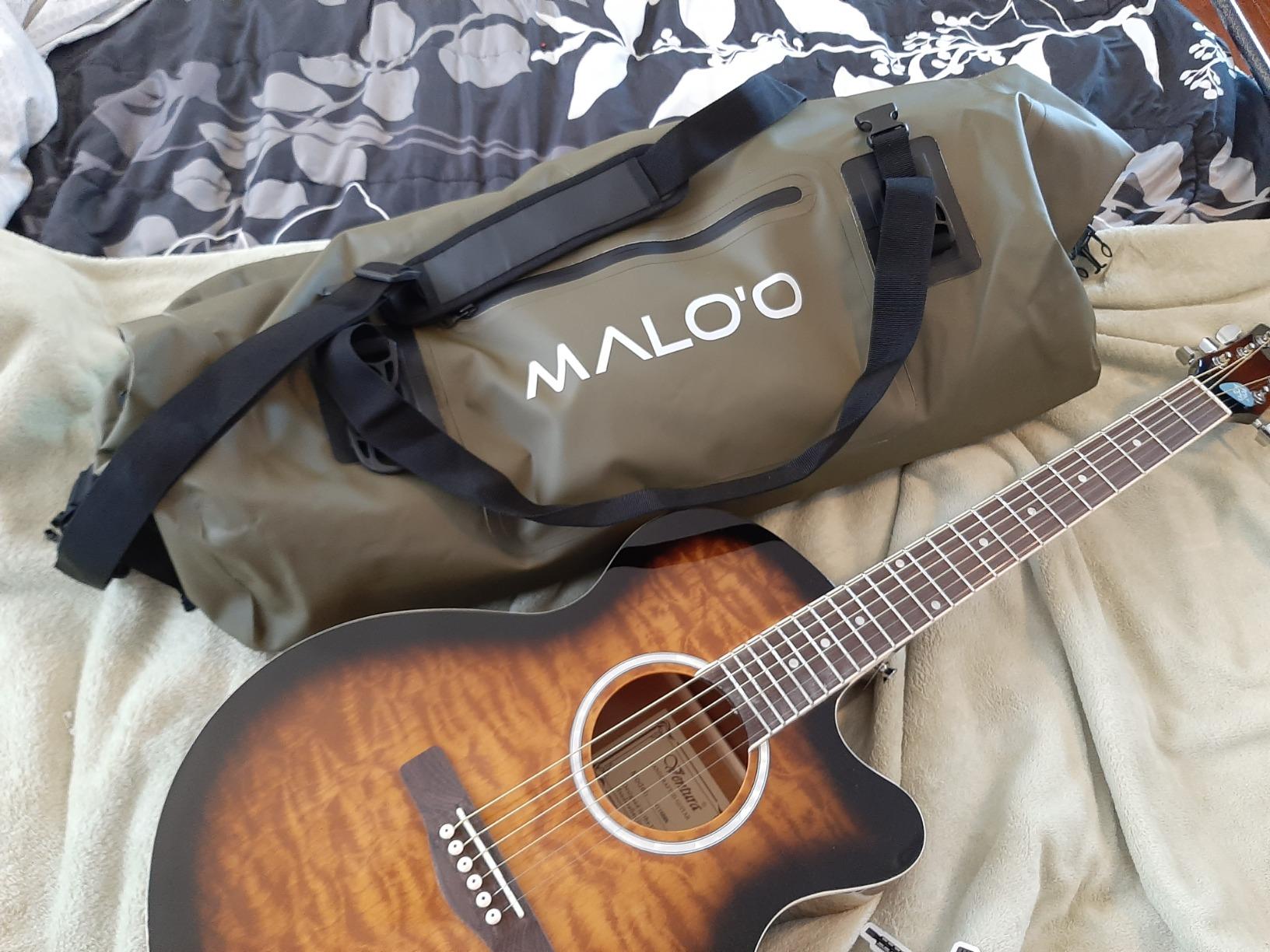 Malo’o Waterproof Dry Duffel, Heavy-Duty Roll Top Waterproof Gear Bag with Shoulder Strap & Molle Loops, Marine Duffel for Kayaking, Boating, Camping, Beach & Travel, Black, 100L customer photo 1