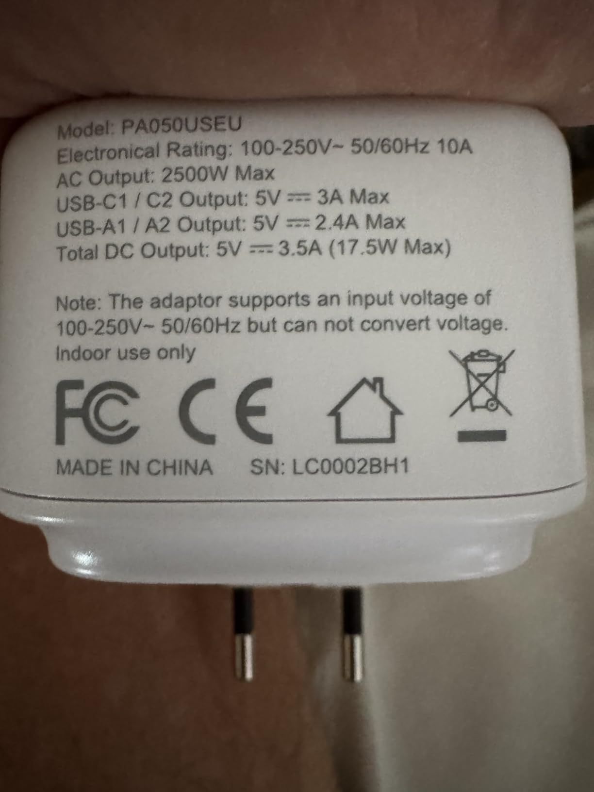 LENCENT European Travel Plug Adapter US to Europe Type-C Foldable Plug customer photo 2