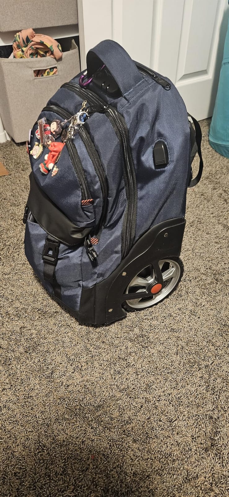 MATEIN Rolling Backpack for Men, Large Travel Backpack with Wheels, Black customer photo 1