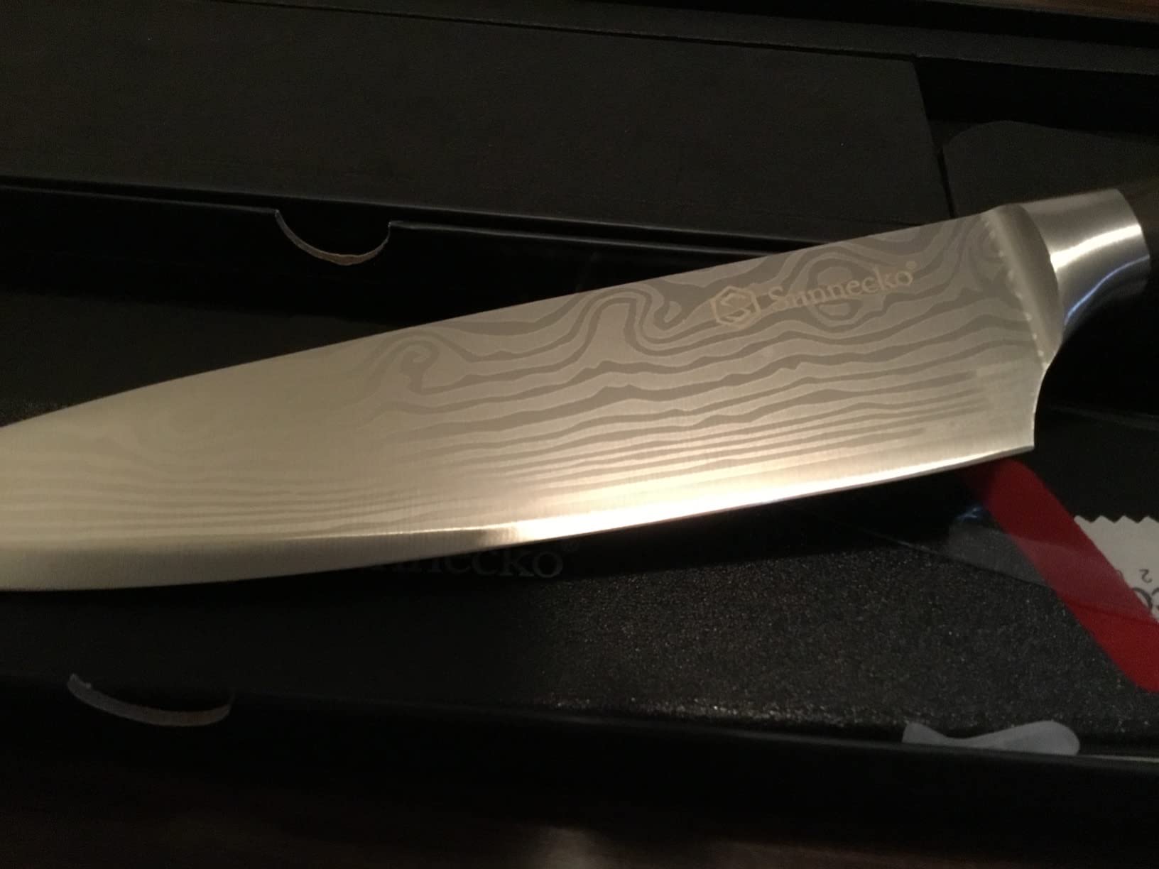 Sunnecko 5.5 Inch Small Chef Knife - Ultra Sharp 12-15 Degree Edge Kitchen Knife for Meat Vegetable Cutting Japanese Style with Sheath, High Carbon Stainless Steel Blade, Cooking Father Day Gift customer photo 1