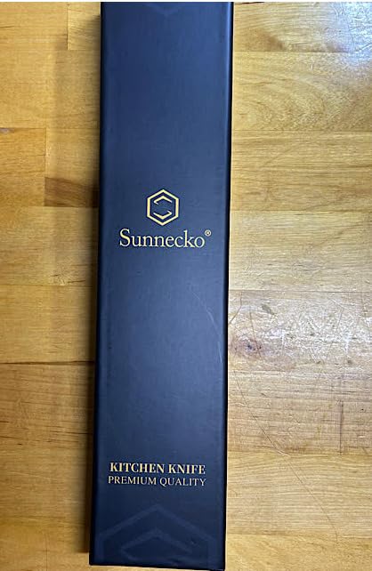 Sunnecko 5.5 Inch Small Chef Knife - Ultra Sharp 12-15 Degree Edge Kitchen Knife for Meat Vegetable Cutting Japanese Style with Sheath, High Carbon Stainless Steel Blade, Cooking Father Day Gift customer photo 2