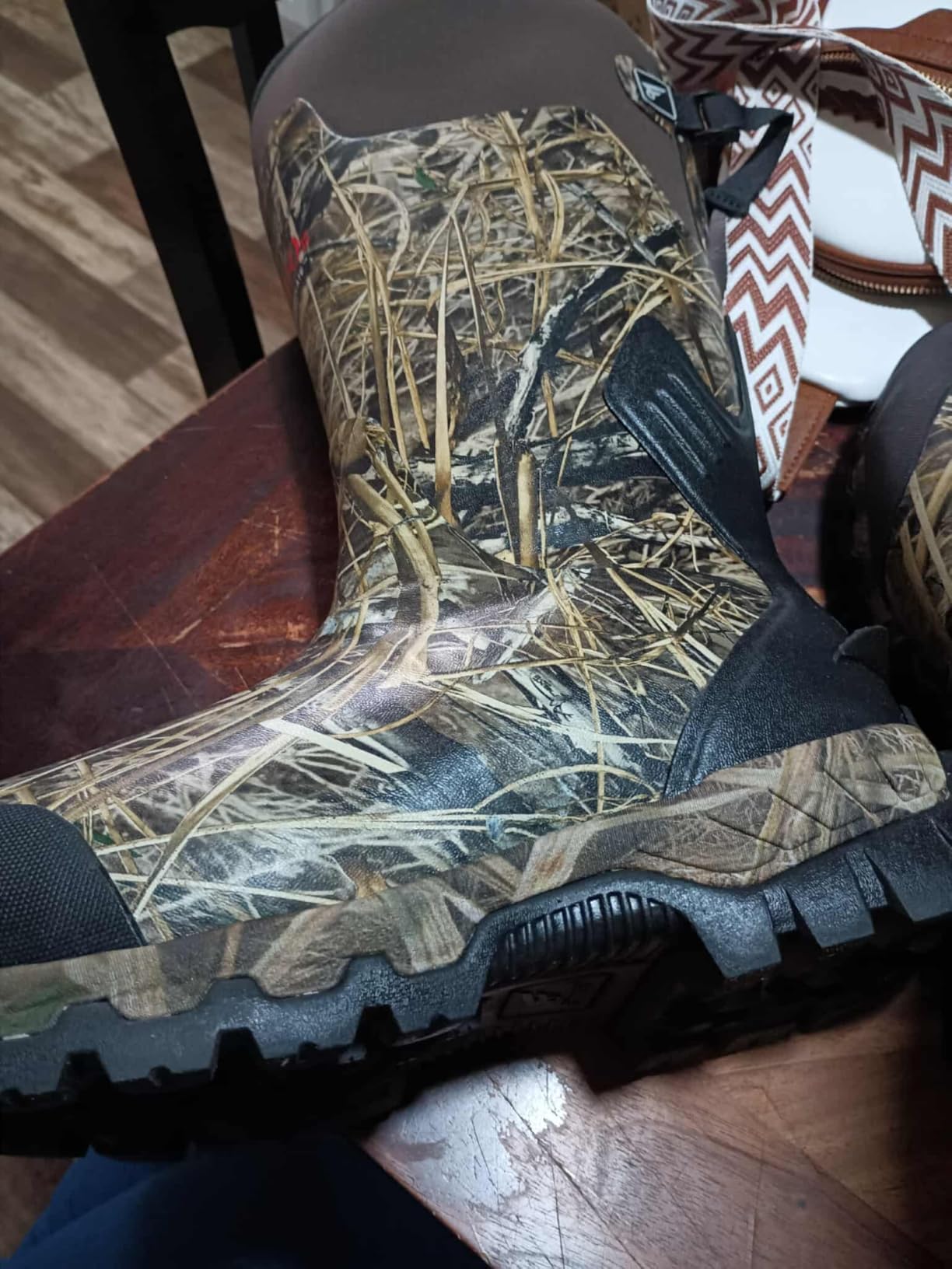 8 Fans Insulated Waterproof Hunting Boots for Men – 1000G Thinsulate, 5mm Neoprene, Rubber Camo Boot, 17-inch Shaft, Anti-Slip Traction Outsole customer photo 2