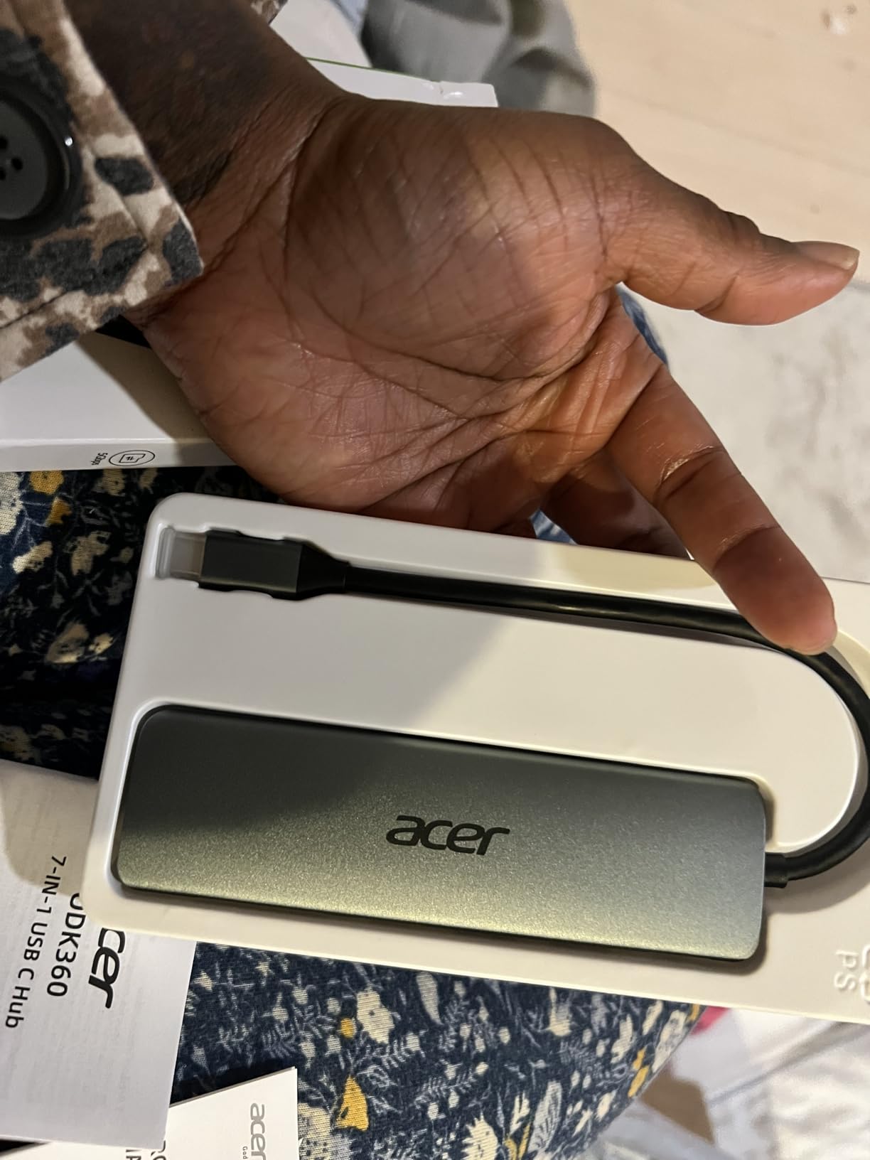 Acer USB C Hub, 7 in 1 Multi-Port Adapter for Laptop/Mac Type C Devices customer photo 1