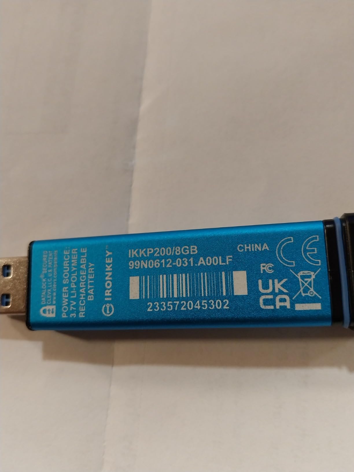 Kingston Ironkey Keypad 200 USB-C 32GB Encrypted Flash Drive | OS Independent | FIPS 140-3 Level 3 | XTS-AES 256-bit | BadUSB and Brute Force Protection | Multi-Pin Option | IKKP200C/32GB customer photo 1
