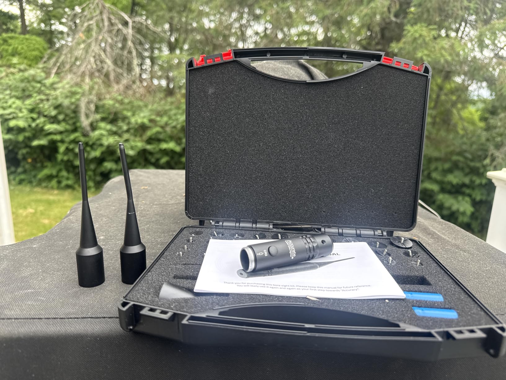 CVLIFE Professional Laser Bore Sight Kit with 32 Adapters fit 0.17 to 12GA Calibers, Bright Bore Sighter Laser with Button Switch, Powerful Support for Zeroing customer photo 1