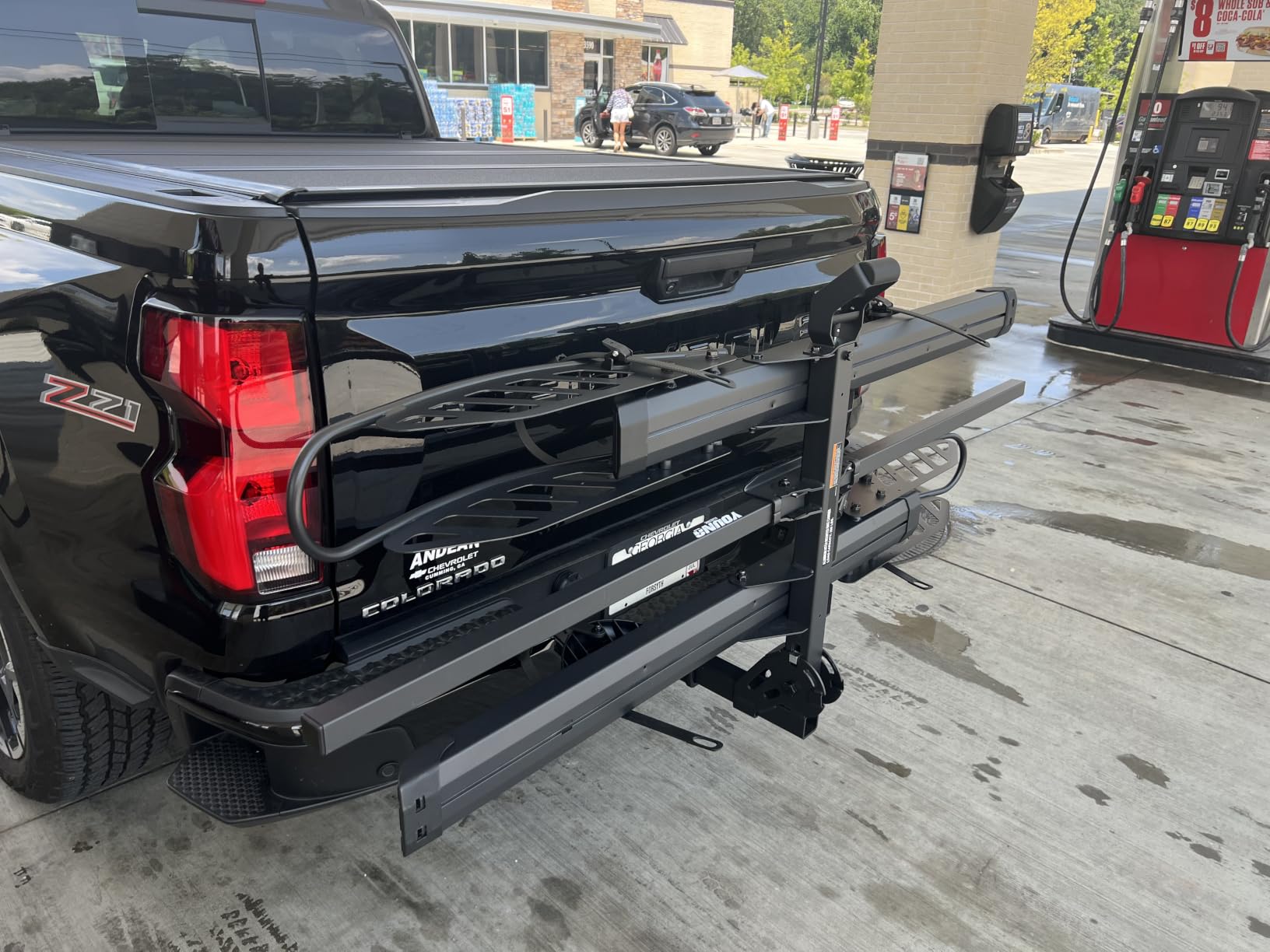 Young Electric Ebike Rack with Ramp 200 lbs 2-Bike Rack Hitch Mount customer photo 2