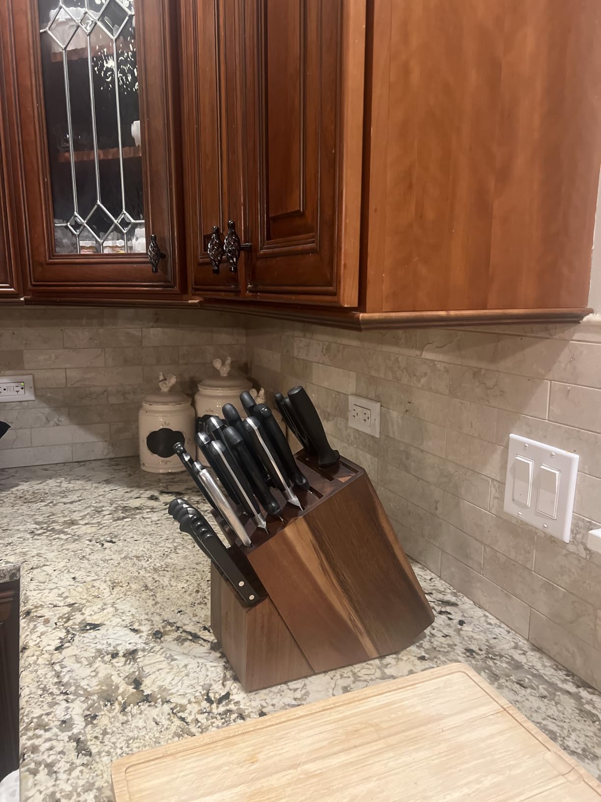 ENOKING Knife Block without Knives, 25 Slots Large Knife Holder customer photo 2