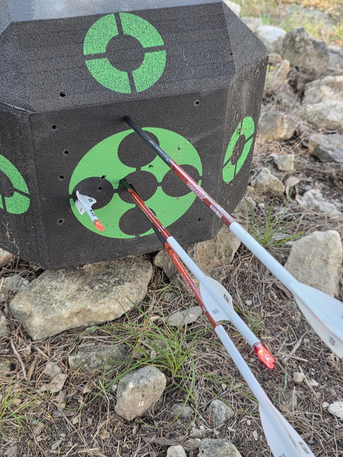 VEVOR Archery Target Block, All-Side Bow Target Block, Outdoor Portable Archery Target with Carry Handle, Easy Arrow Removal, Great Visibility, Lightweight, Easy to Transport, Black customer photo 1