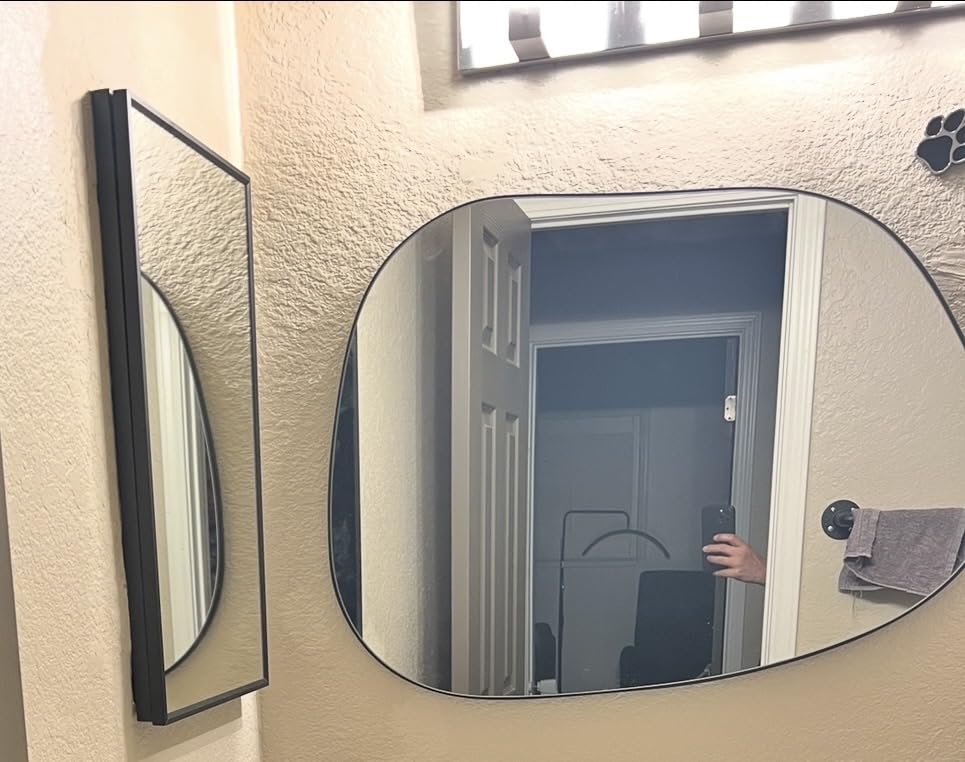 PERFNIQUE Irregular Asymmetrical Wall Mirror, 32