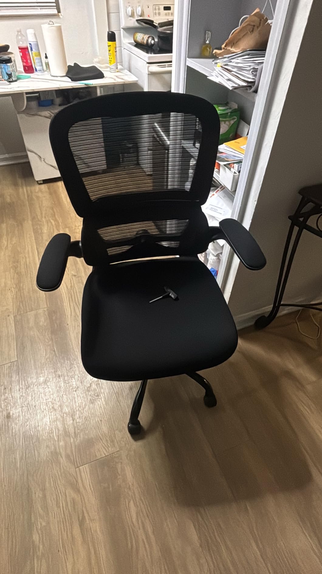 TRALT Office Chair - Ergonomic Desk Chair with Adjustable Lumbar Support, Mesh Computer Chair, Executive Chairs for Home Office Comfortable Lumbar Support (Black) customer photo 2