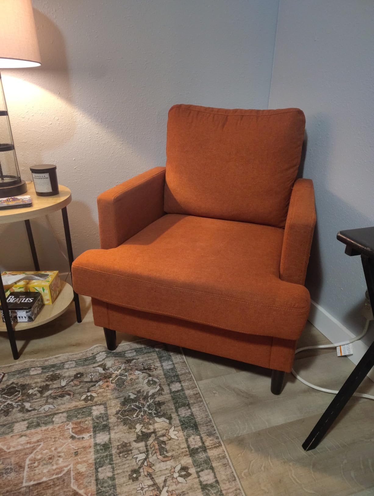 Weture Mid-Century Accent Chair, Dark Grey Armchair Living Room Chairs customer photo 2