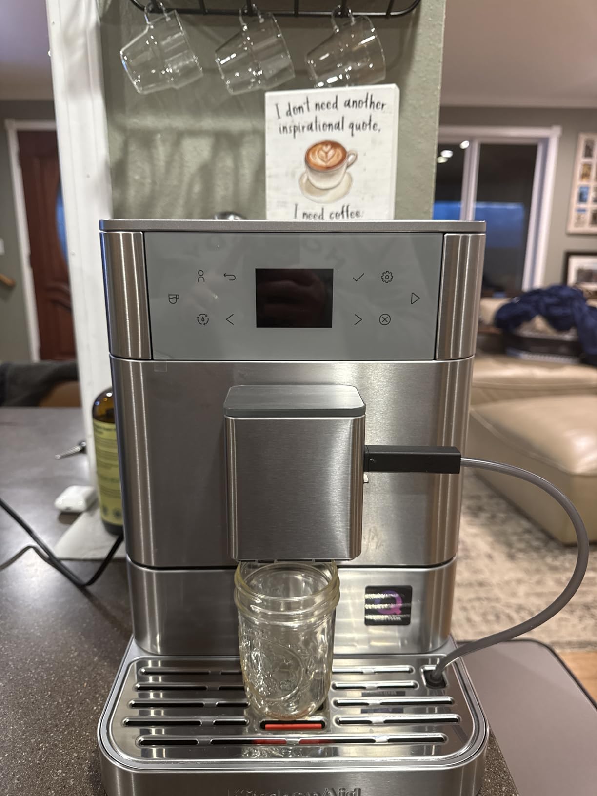 KitchenAid Fully Automatic Espresso Machine KF6, KES8556, Stainless Steel customer photo 1