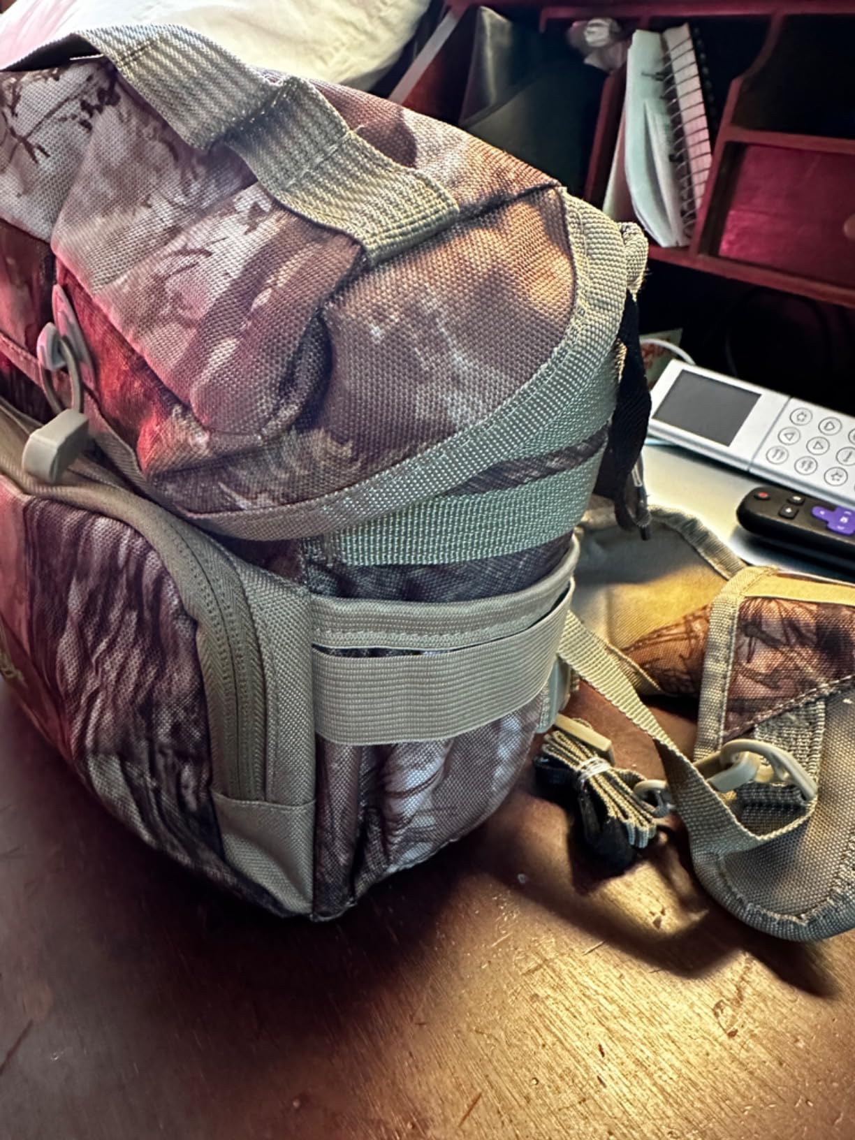 Binocular Harness Chest Pack with Rangefinder Pouch, Bino Harness with Rain Cover for Hunting customer photo 2