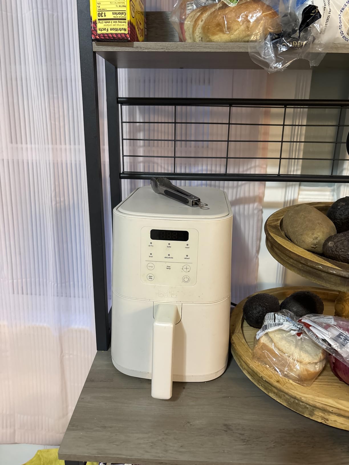 bella Fits-anywhere™ Slim 4qt Air Fryer, Non-Toxic Coating, Oatmilk customer photo 1