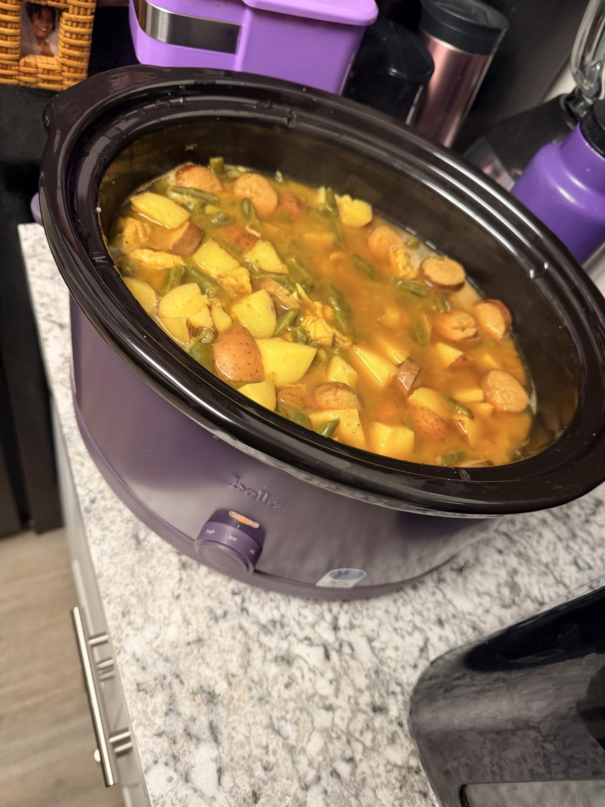 bella 6qt Manual Non-Toxic Slow Cooker with Cord Storage, Surf customer photo 2