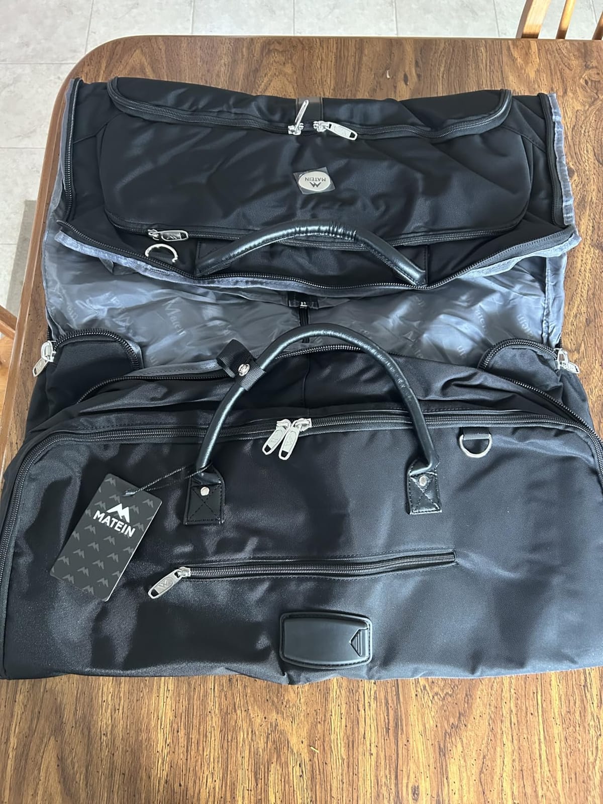 MATEIN Mens Garment Bags for Travel, Large Travel Suit Bag Up to 7 Suits customer photo 1