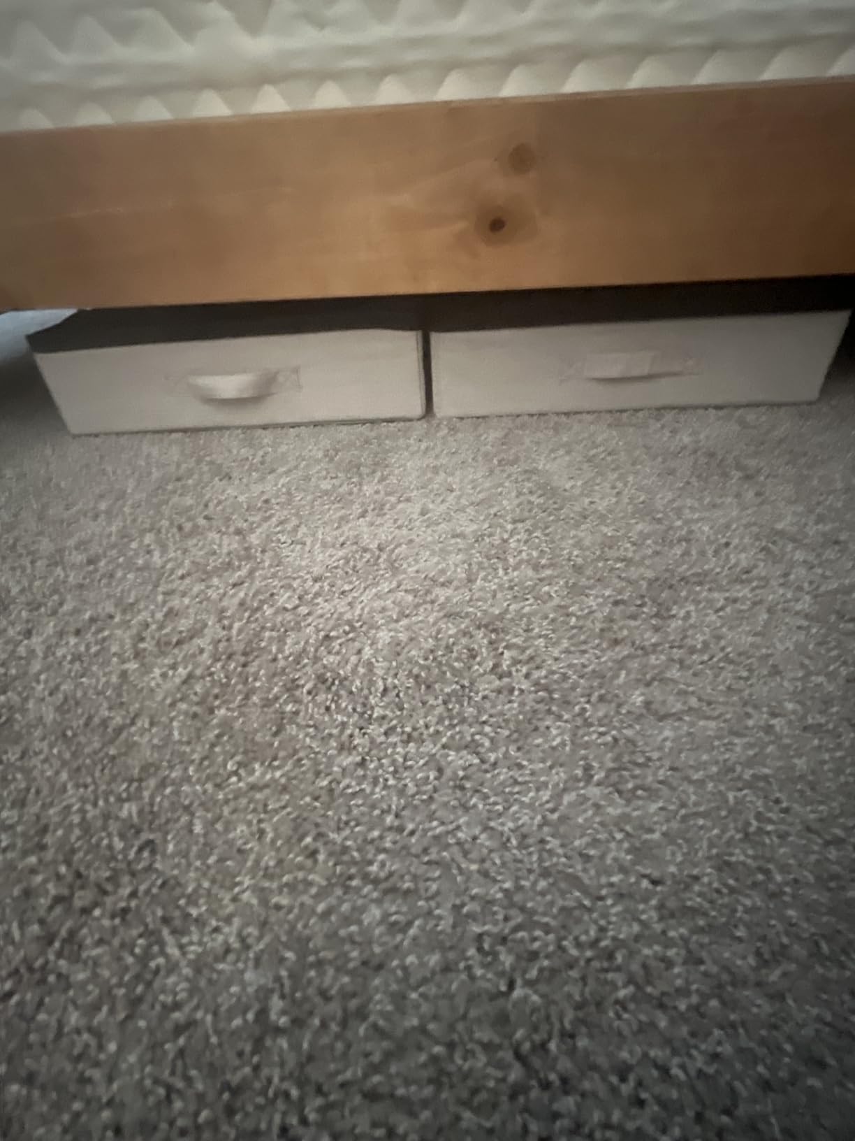 4.5 Inches Under Bed Storage Containers with Sturdy Sidewalls/Bottom and Reinforced Handles,Low Profile Underbed Storage for Clothes,Shoes,Pillows and Blankets with Zips and Clear Windows,4 Pack customer photo 1