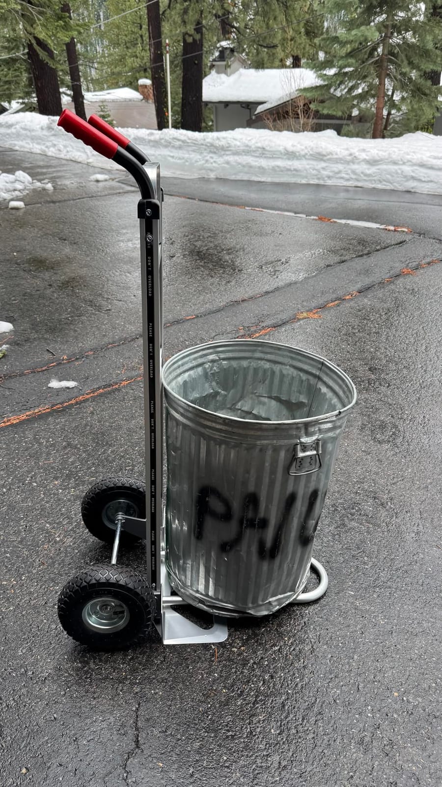 Aluminum Hand Truck 600 LBS Capacity, Handle Heavy Duty Industrial Dolly with 10