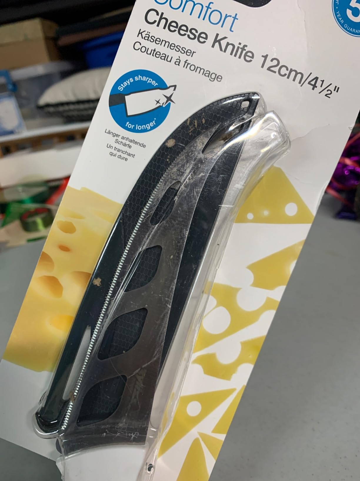 Zyliss Comfort Santoku Knife - Japanese Stainless Steel Blade - Non-Slip Contoured Handle for All Hand Sizes - Kitchen Tools with Safety Kitchen Blade Guards - Dishwasher Safe - 5.9