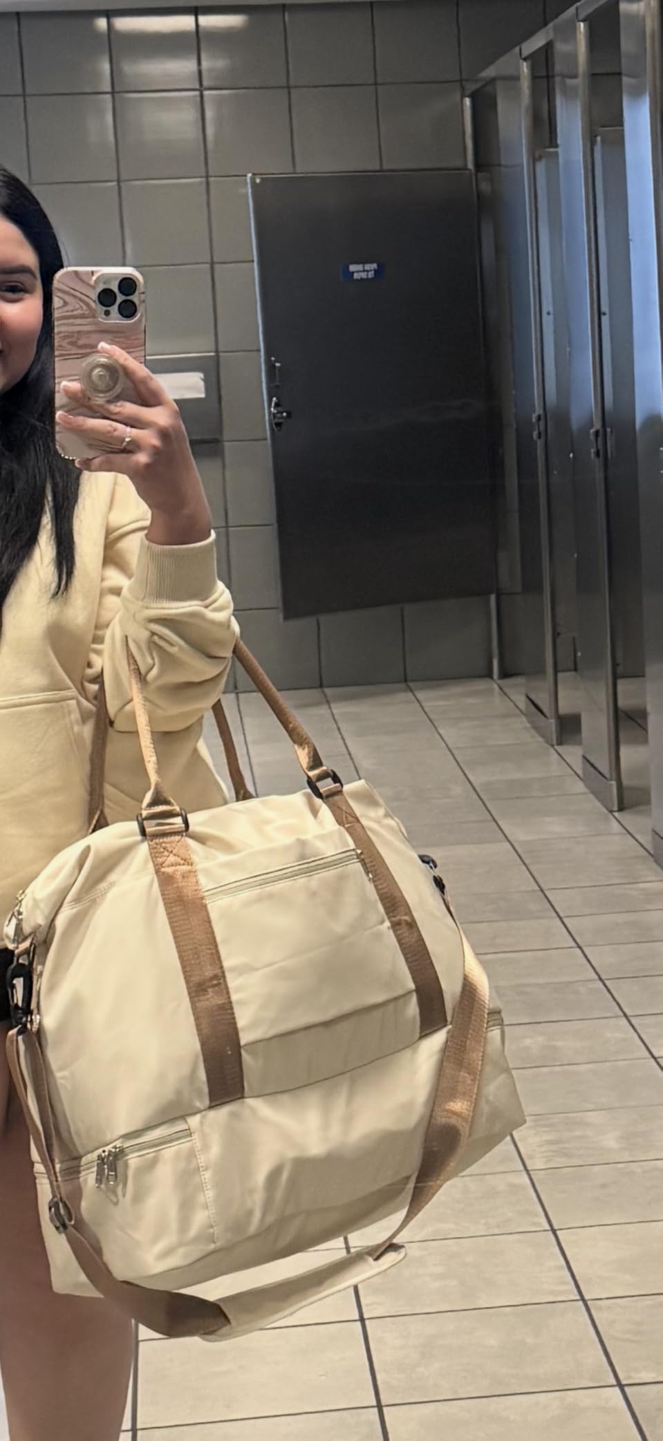 Travel Duffel Weekender Bag Women Tote Carry On Bags With Shoe Compartment customer photo 1