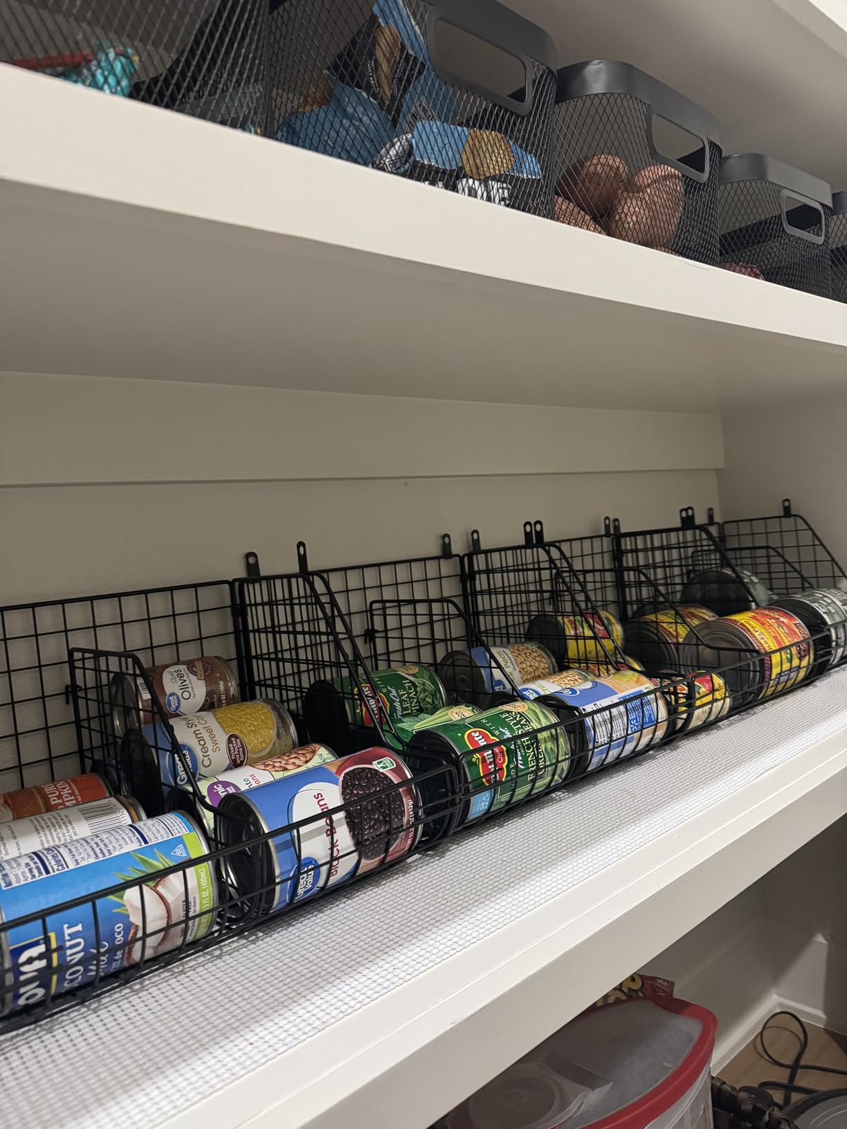 Stackable Soda Can Organizer Stores Up to 72 Cans, 4-Pack Can Storage Organizer for Pantry Shelves, 4-Tier Kitchen Can Holders with 4 Adjustable Dividers, Wire Drink Organizer for Pantry Cabinet Shelf customer photo 2