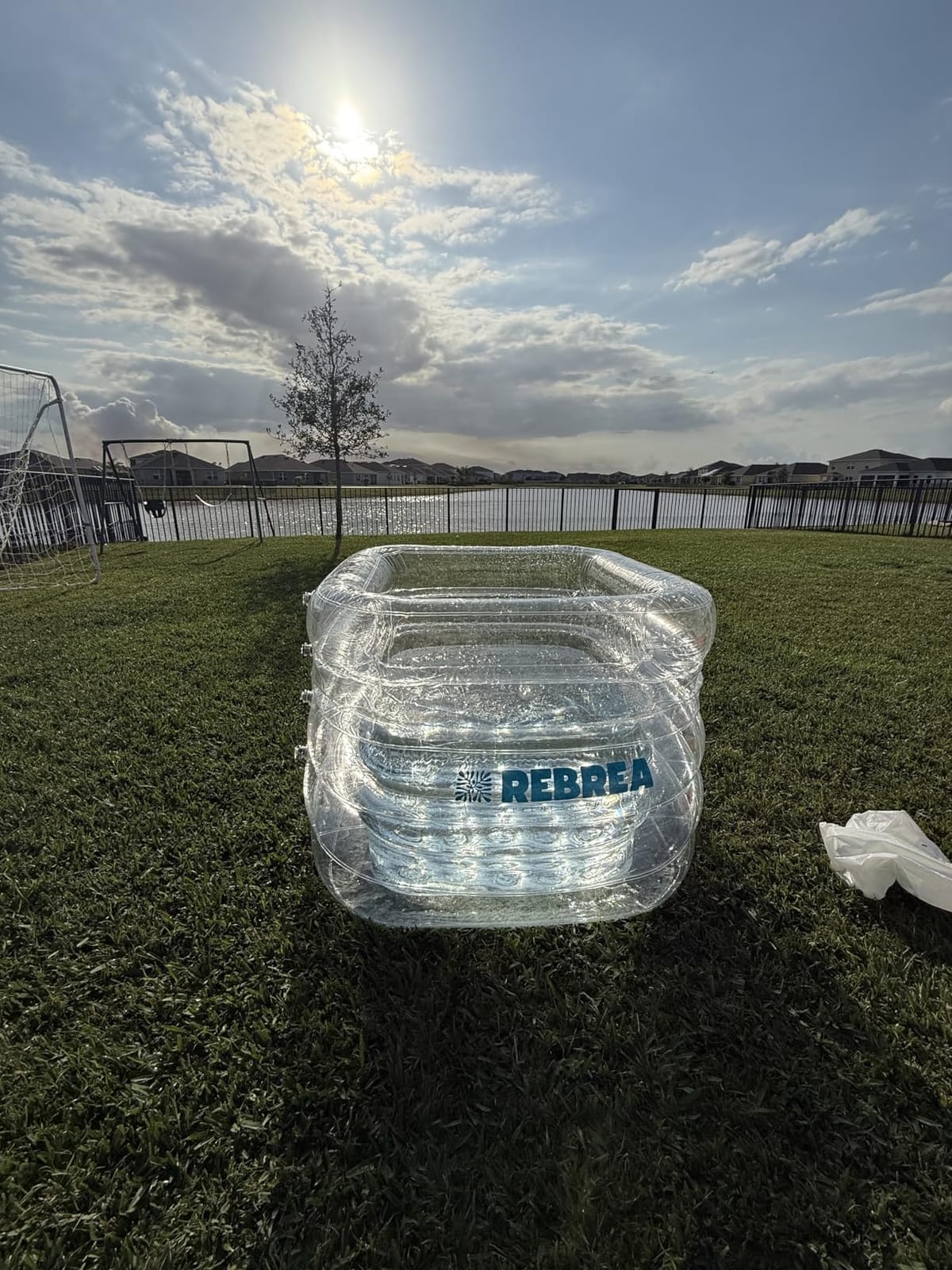 Inflatable Ice Bath Tub -Large Clear See Through -Ice Plunge Tub for Cold Water Therapy - Portable Cold Plunge Tub - Indoor & Outdoor - Inflatable Tub for Adults - Ice Tub for Athletes customer photo 2