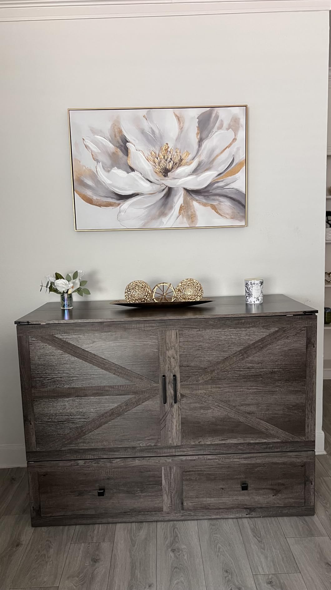 AMERLIFE Queen Murphy Bed with Storage & Charging Station customer photo 2