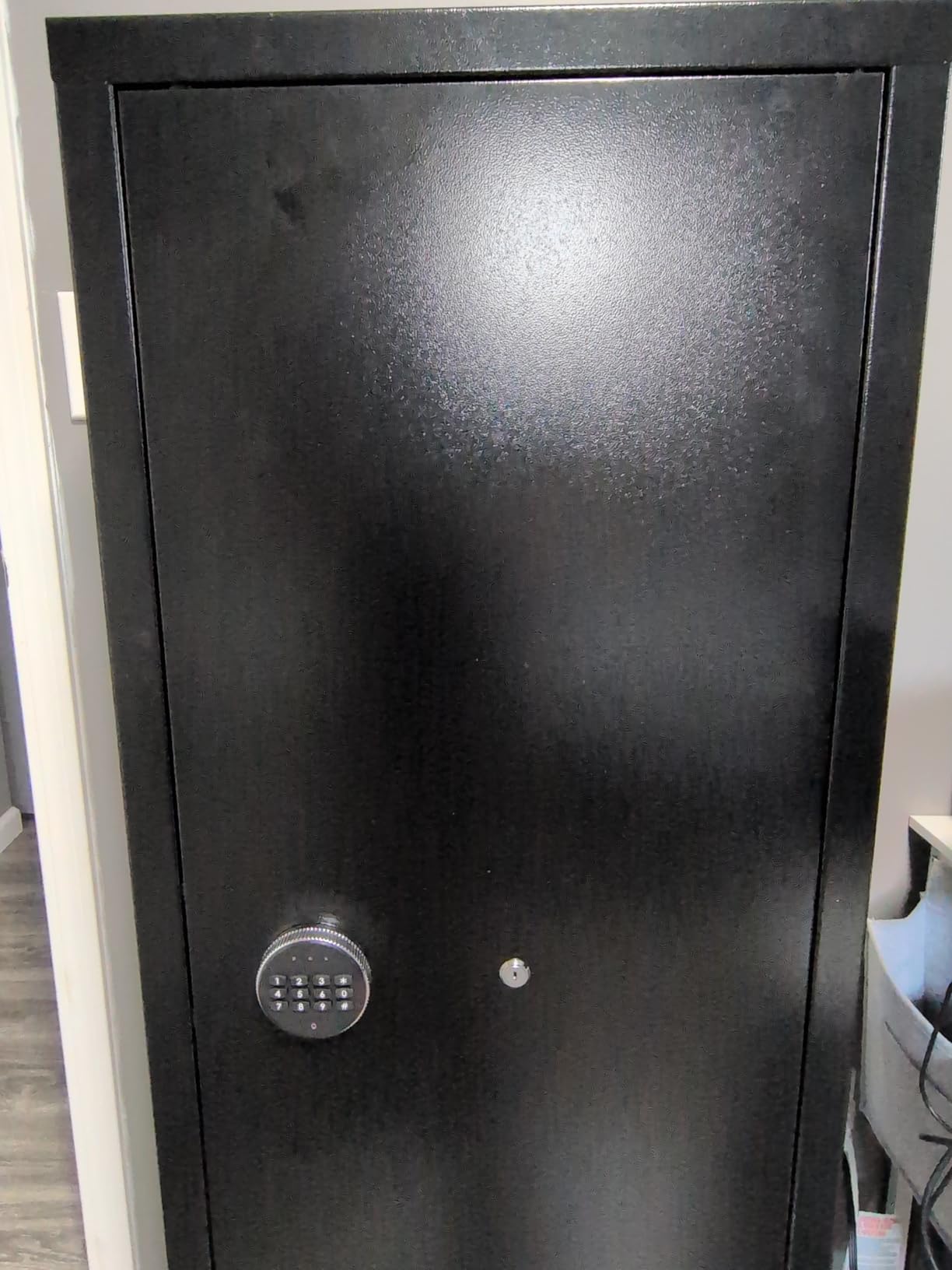 Superday 15-18 Rifle Gun Safe with Keyboard, Quick Access Large Gun Safe for Rifles, Locking Gun Cabinet Rifle Safe with Gun Safes Pockets and Adjustable Rifle Rack for Home, Office(Black) customer photo 2
