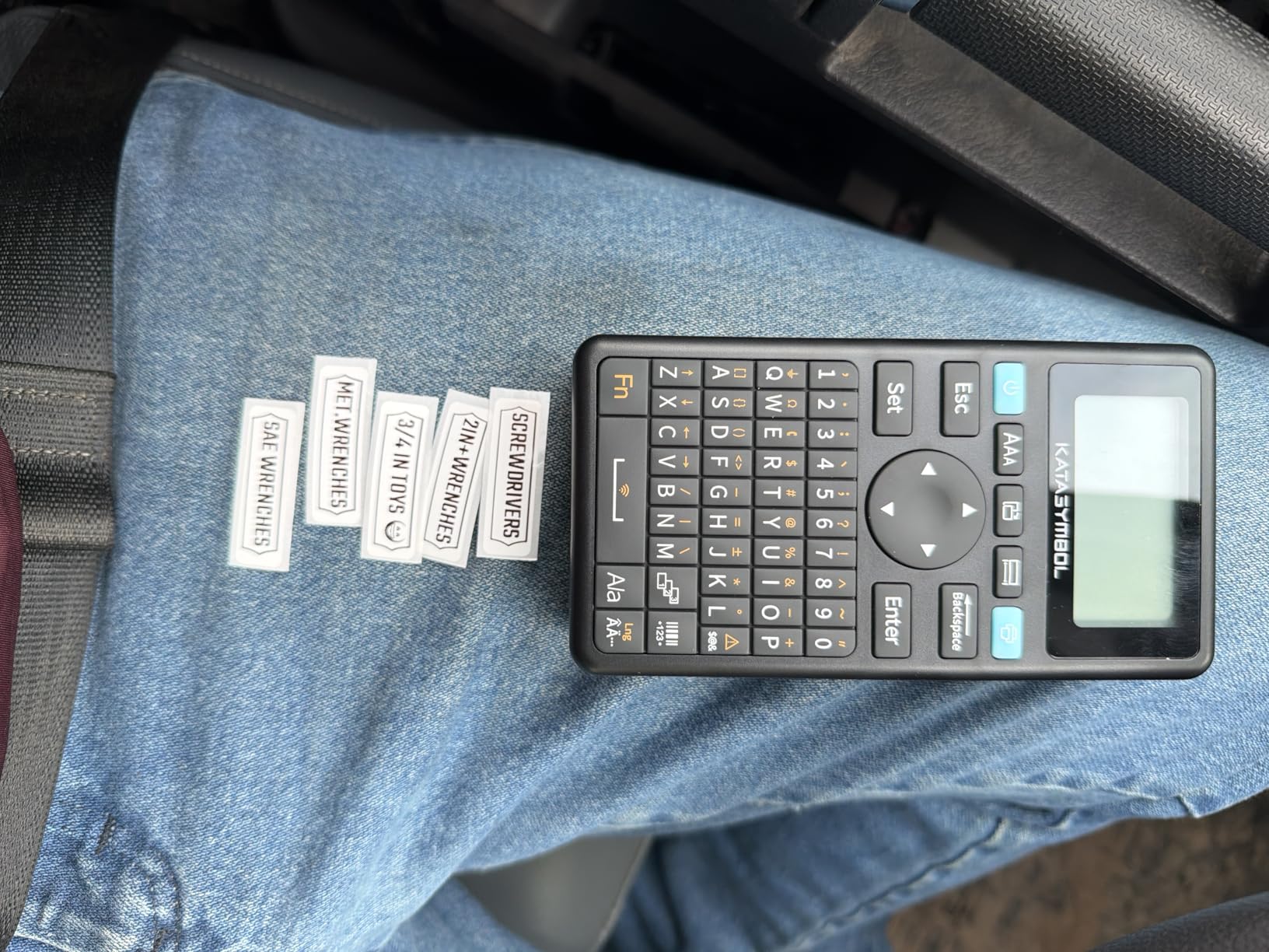 SUPVAN E11 Keyboard & Bluetooth Label Maker Machine with 4 Tapes | Rechargeable, Versatile App with 30+ Fonts and 660+ Icons, Minimal Margin, Inkless, for School, Home, Kitchen, Office customer photo 1