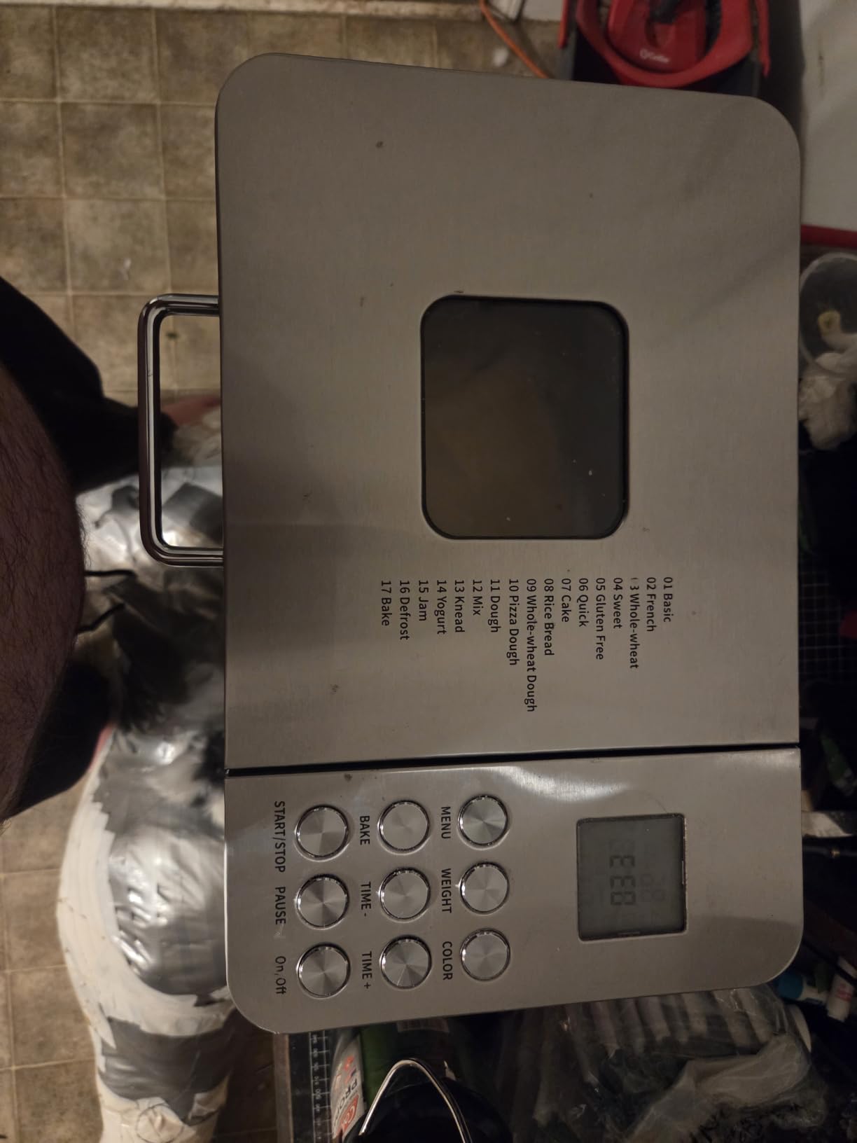 2LB Bread Maker, 17 in 1 Automatic Stainless Steel Bread Machine customer photo 2