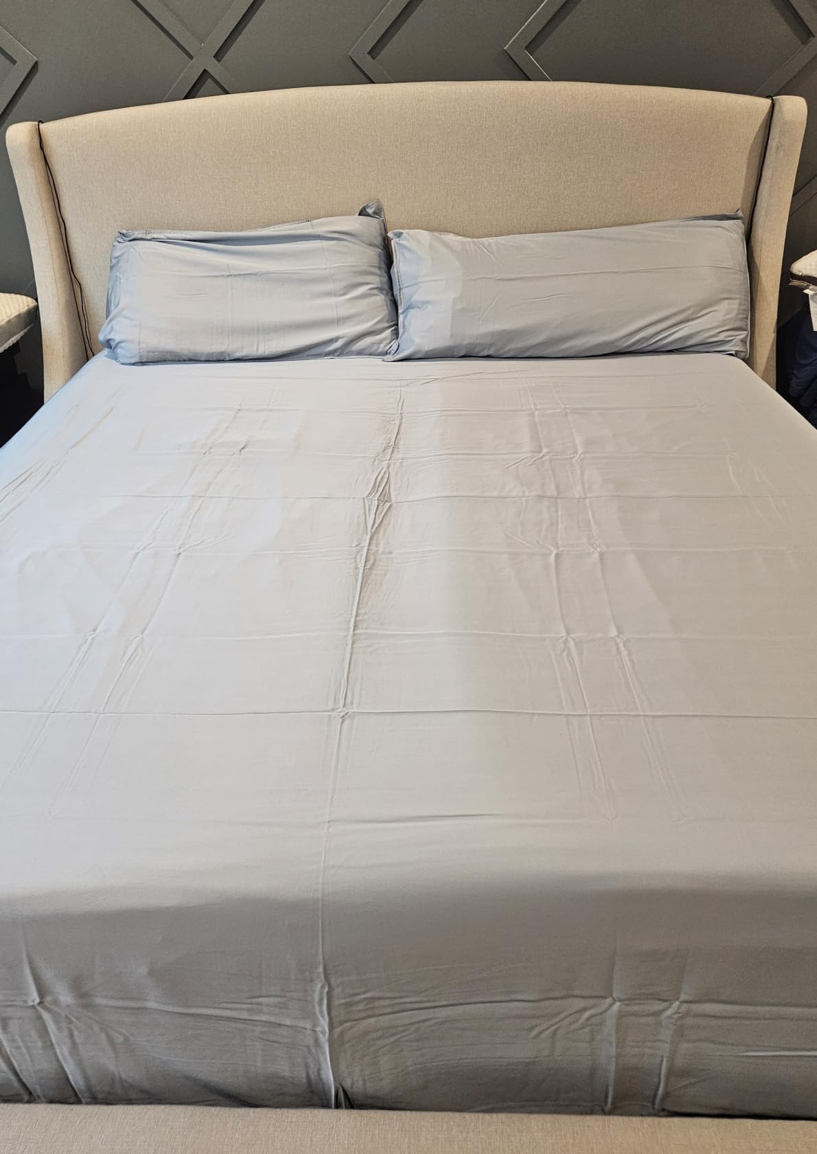 Pure Bamboo Queen Sheets, Genuine 100% Organic Viscose Derived from Bamboo Bed Sheet Set, Luxuriously Soft & Cooling, Double Stitching, 2 Year Quality Promise (Queen, Birch) customer photo 1